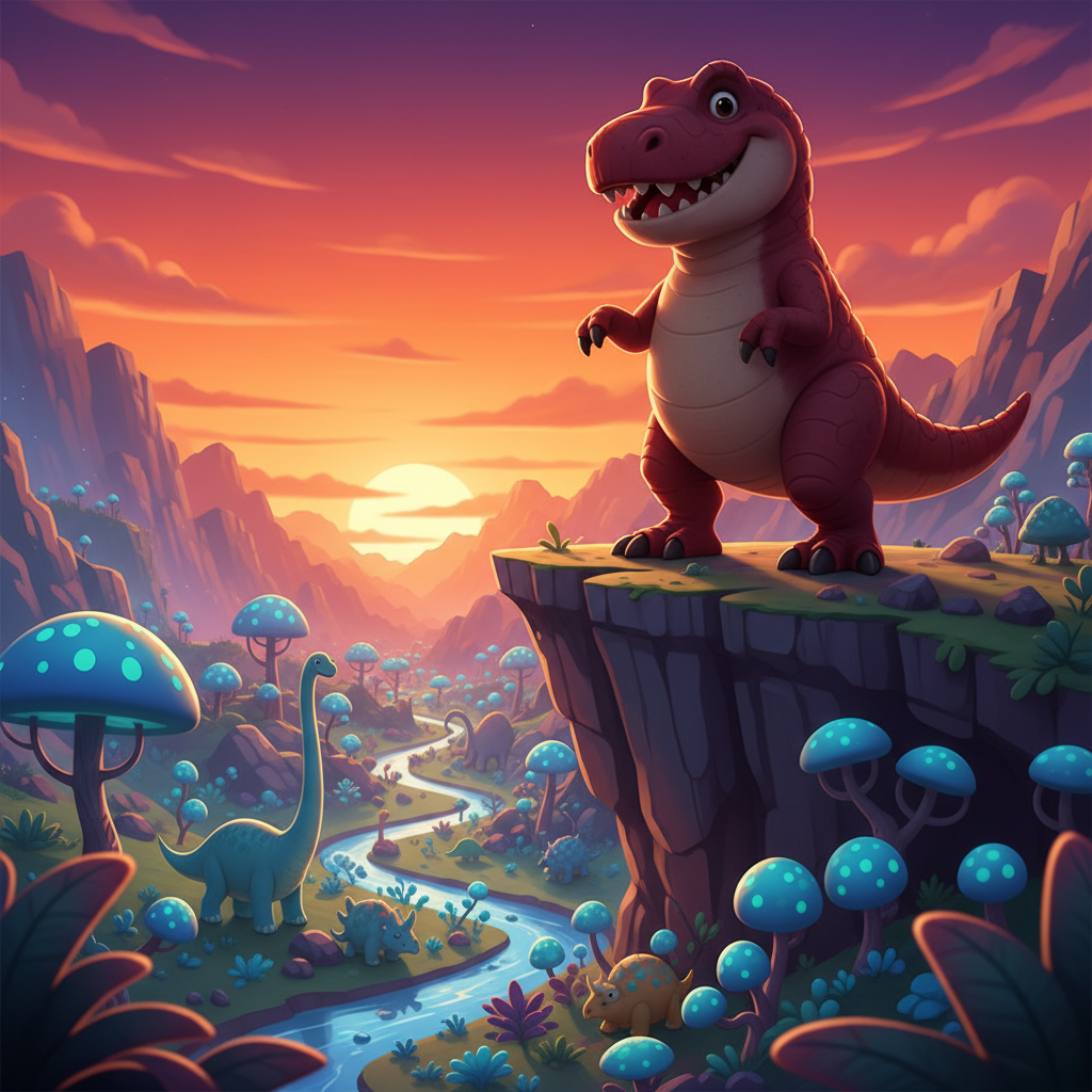 Rex's Sunset Adventure — Bedtime Story for Kids