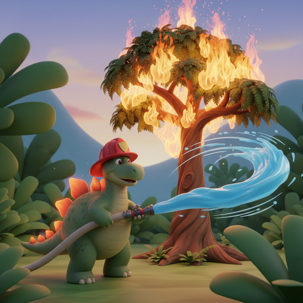 Daring Stegosaurus Saves the Day — Bedtime Story for Kids