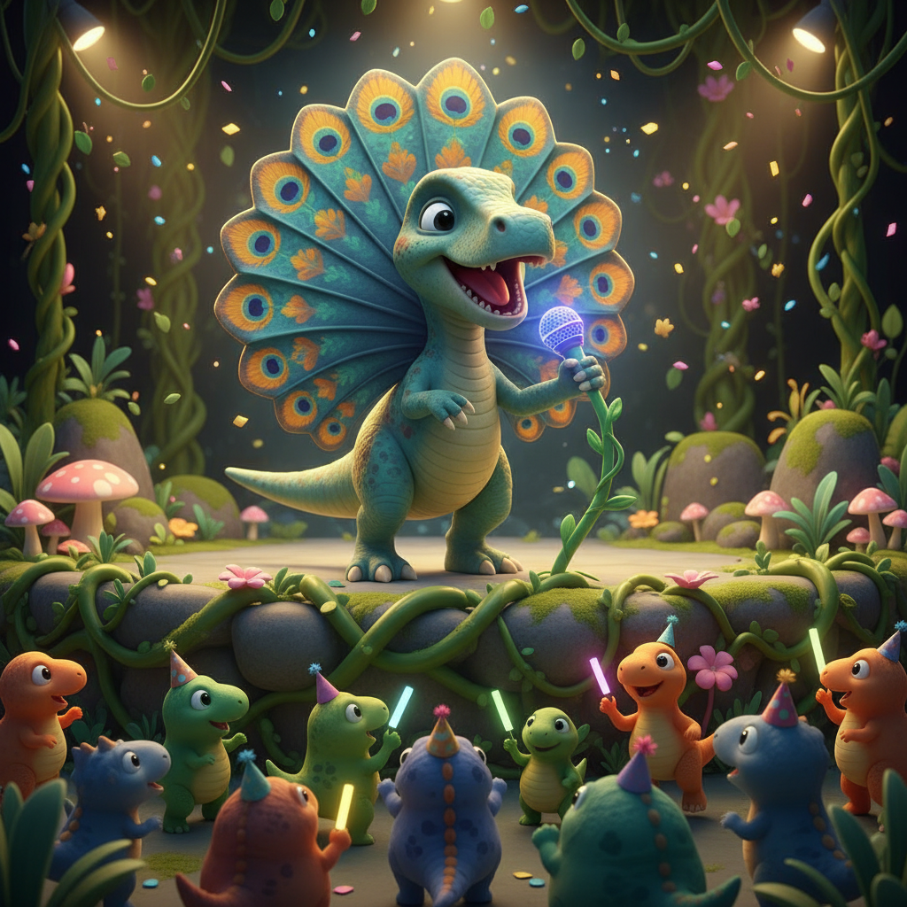 Dilophosaurus Concert Adventure — Bedtime Story for Kids
