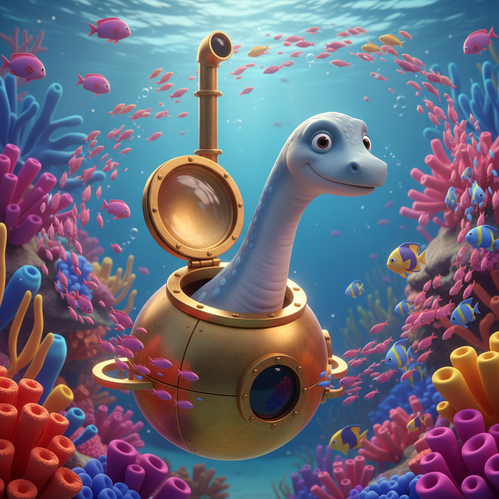 Plesiosaurus Underwater Treasure Hunt — Bedtime Story for Kids