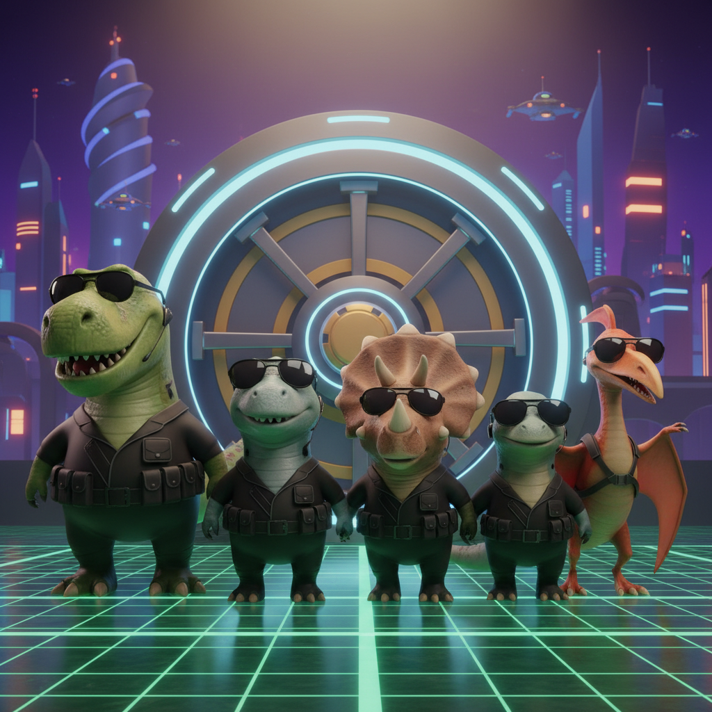 Dino Heist Crew Treasure Hunt — Bedtime Story for Kids