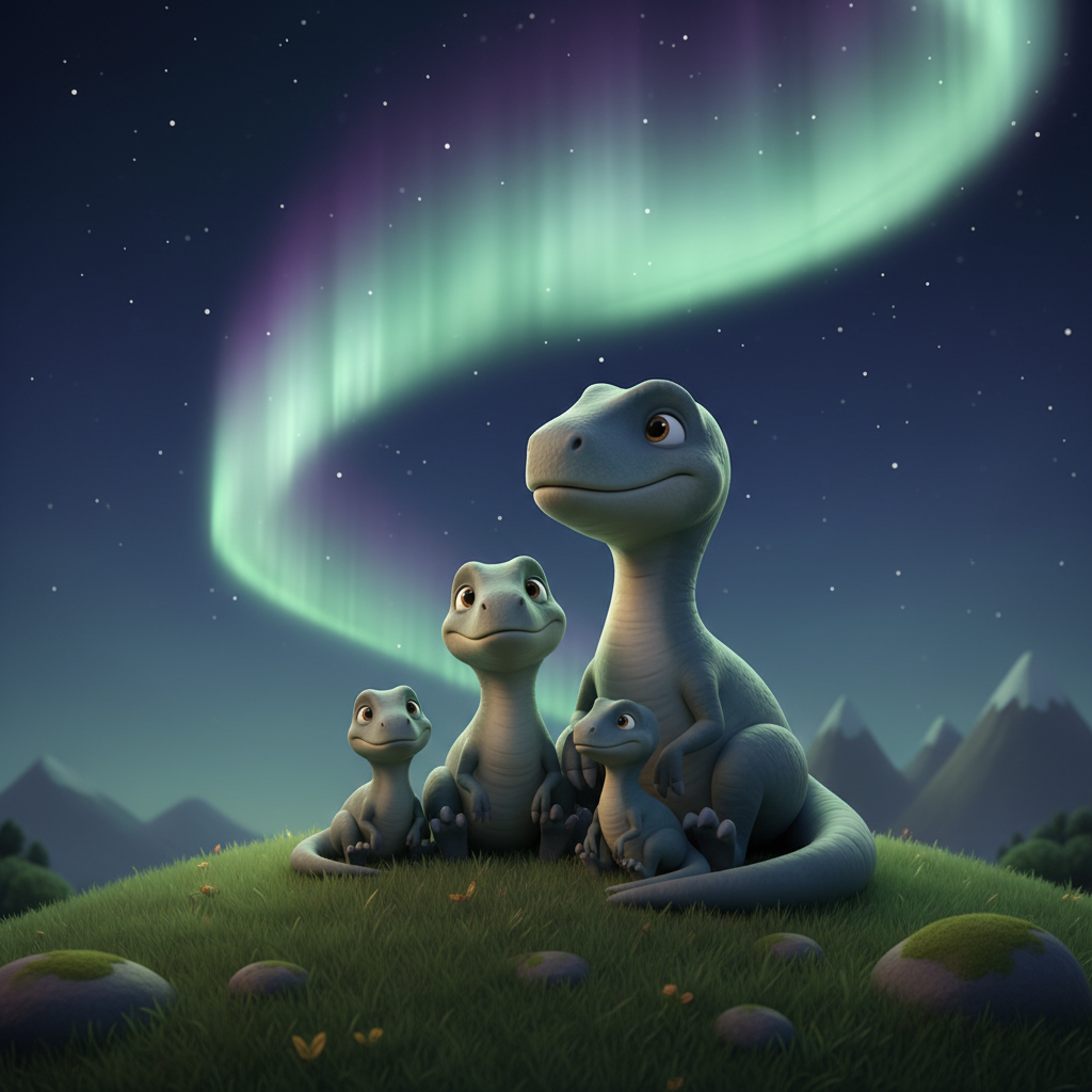 Aurora Family Adventure — Bedtime Story for Kids