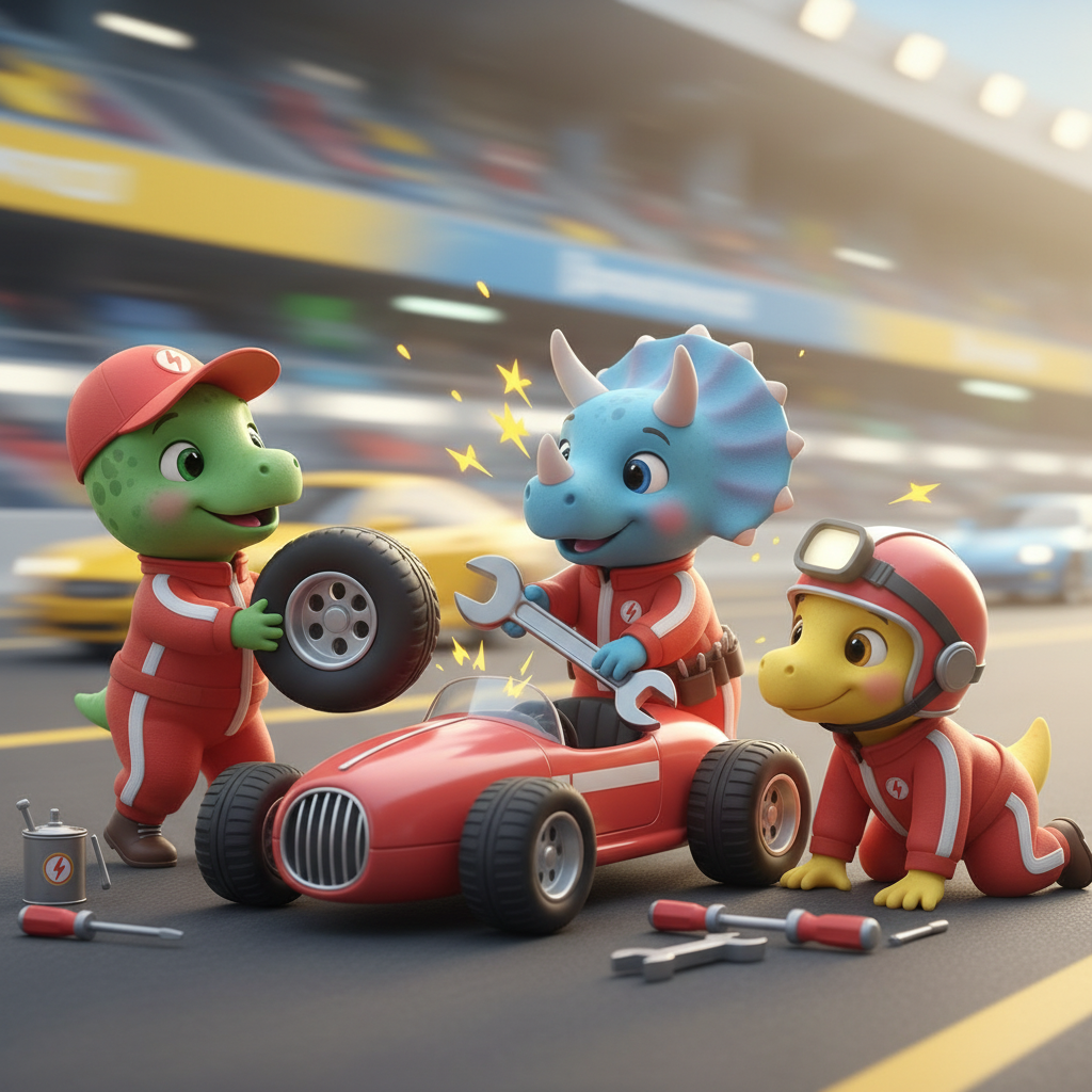 Dino Racer Adventure — Bedtime Story for Kids