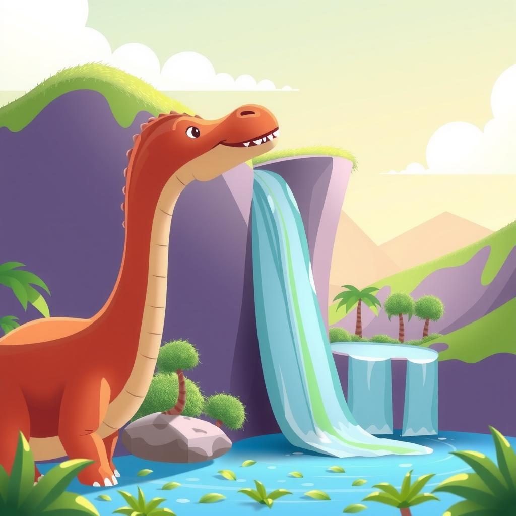 Brachio Rainbow Drink Adventure — Bedtime Story for Kids