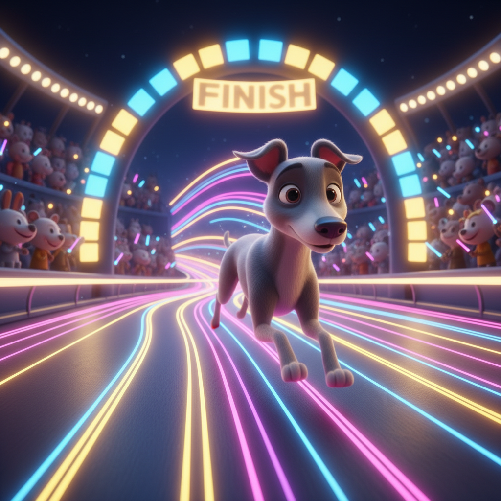 Greyhound Track Sprint Adventure — Bedtime Story for Kids