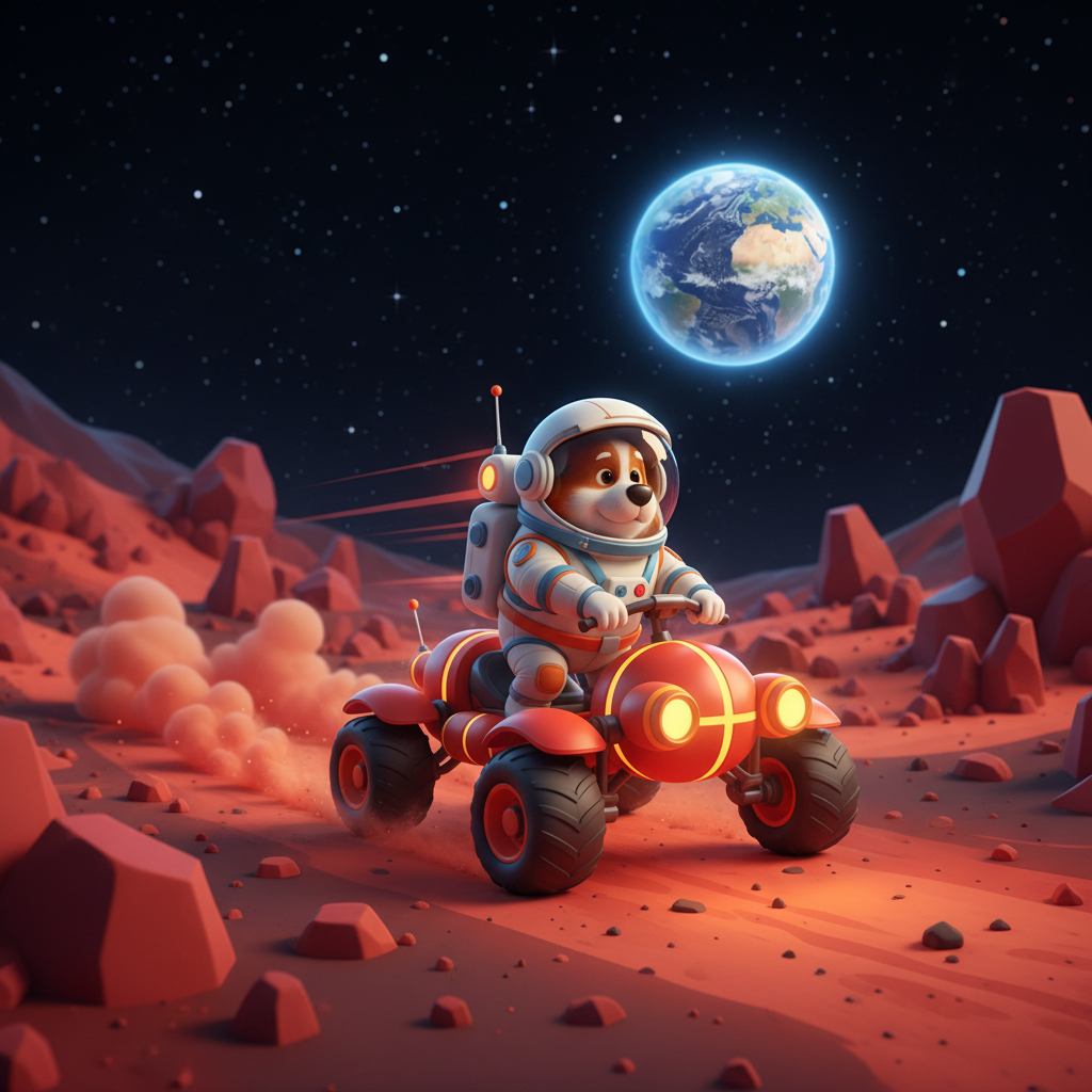 Dog Astronaut on a Red Planet — Bedtime Story for Kids