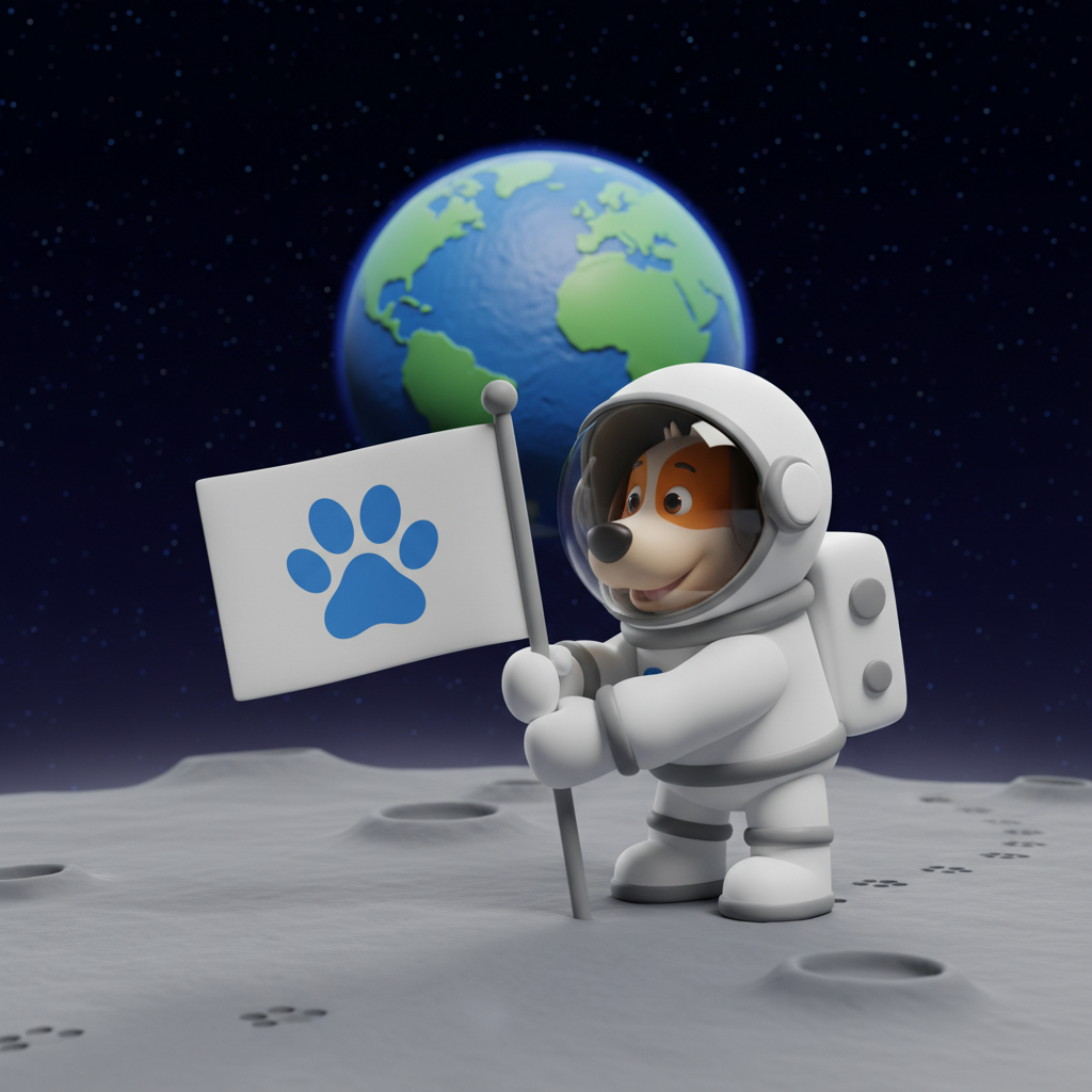 Dog Astronaut Moonwalk Adventure — Bedtime Story for Kids