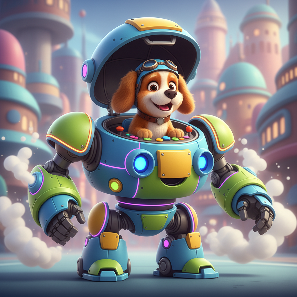 Futuristic Robot Dog Adventure — Bedtime Story for Kids