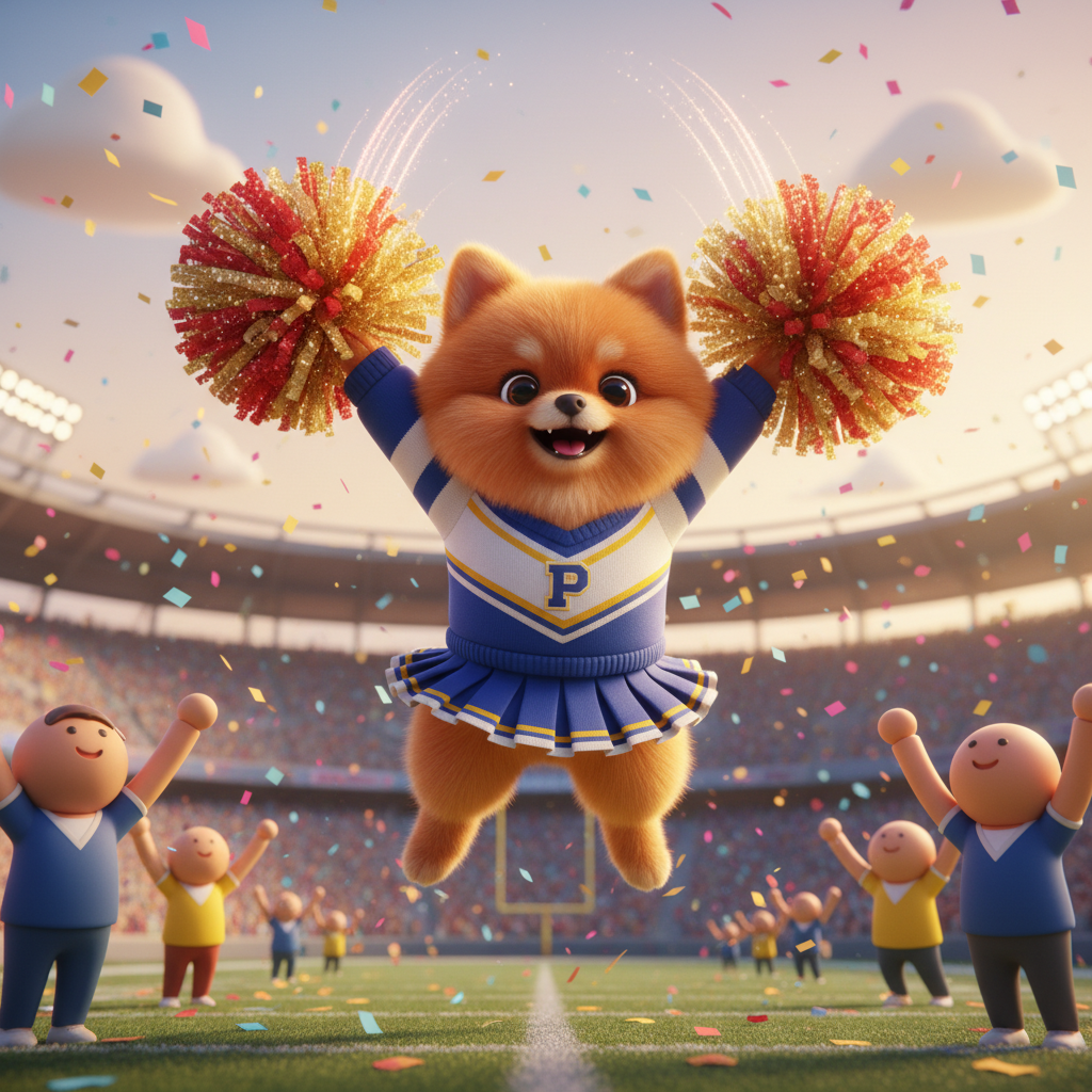 Pomeranian Cheer Captain's Adventure — Bedtime Story for Kids