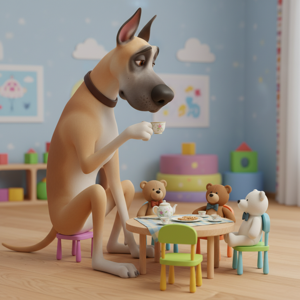 Great Dane Tea Adventure — Bedtime Story for Kids