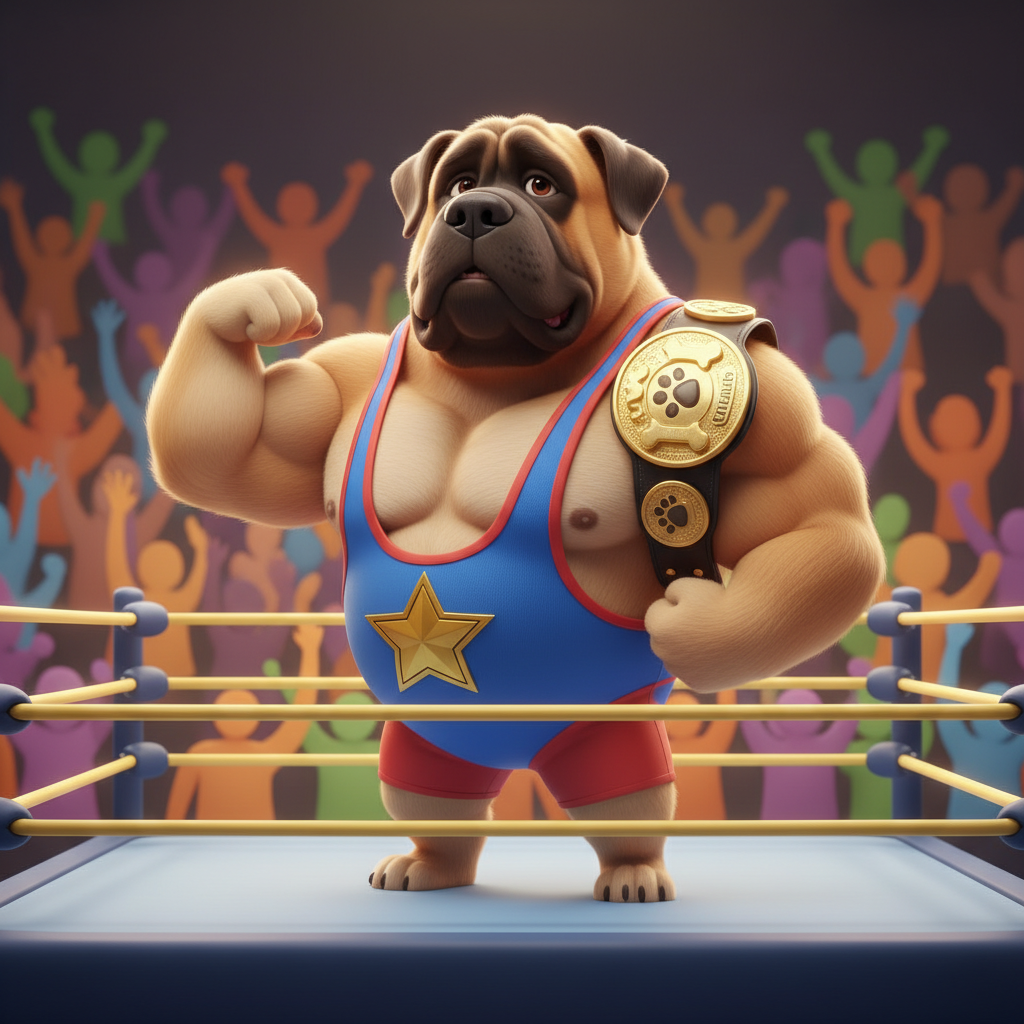 Mastiff Wrestler's Championship Match — Bedtime Story for Kids