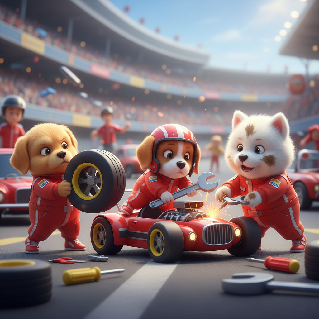 Puppy Pit Crew Adventure — Bedtime Story for Kids