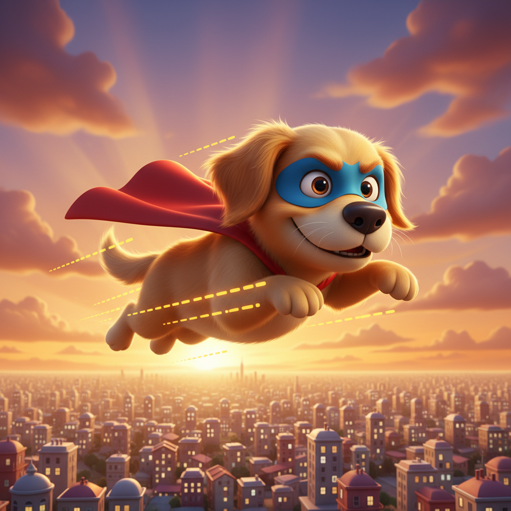 Superhero Puppy Soars — Bedtime Story for Kids