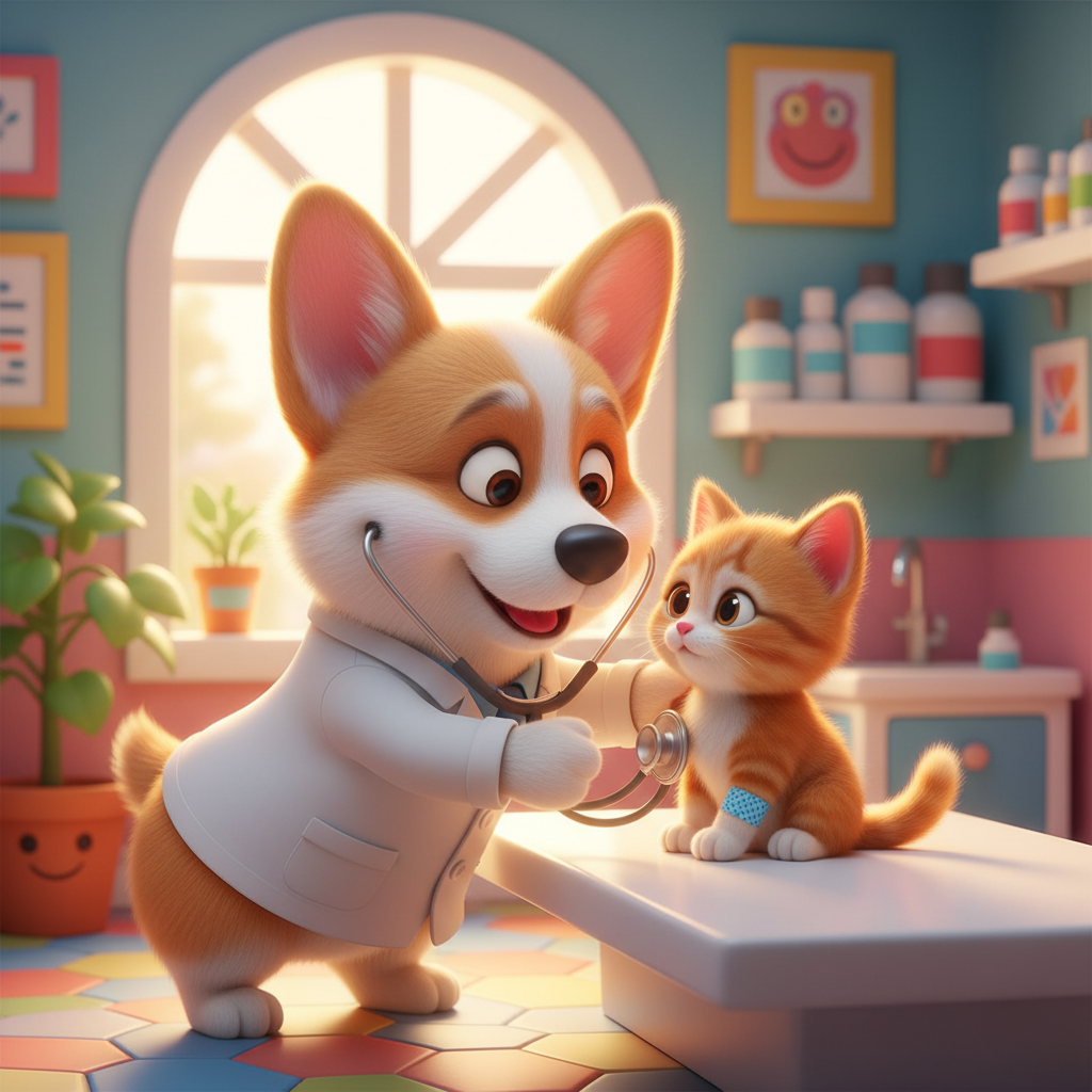 Corgi Vet Adventure — Bedtime Story for Kids