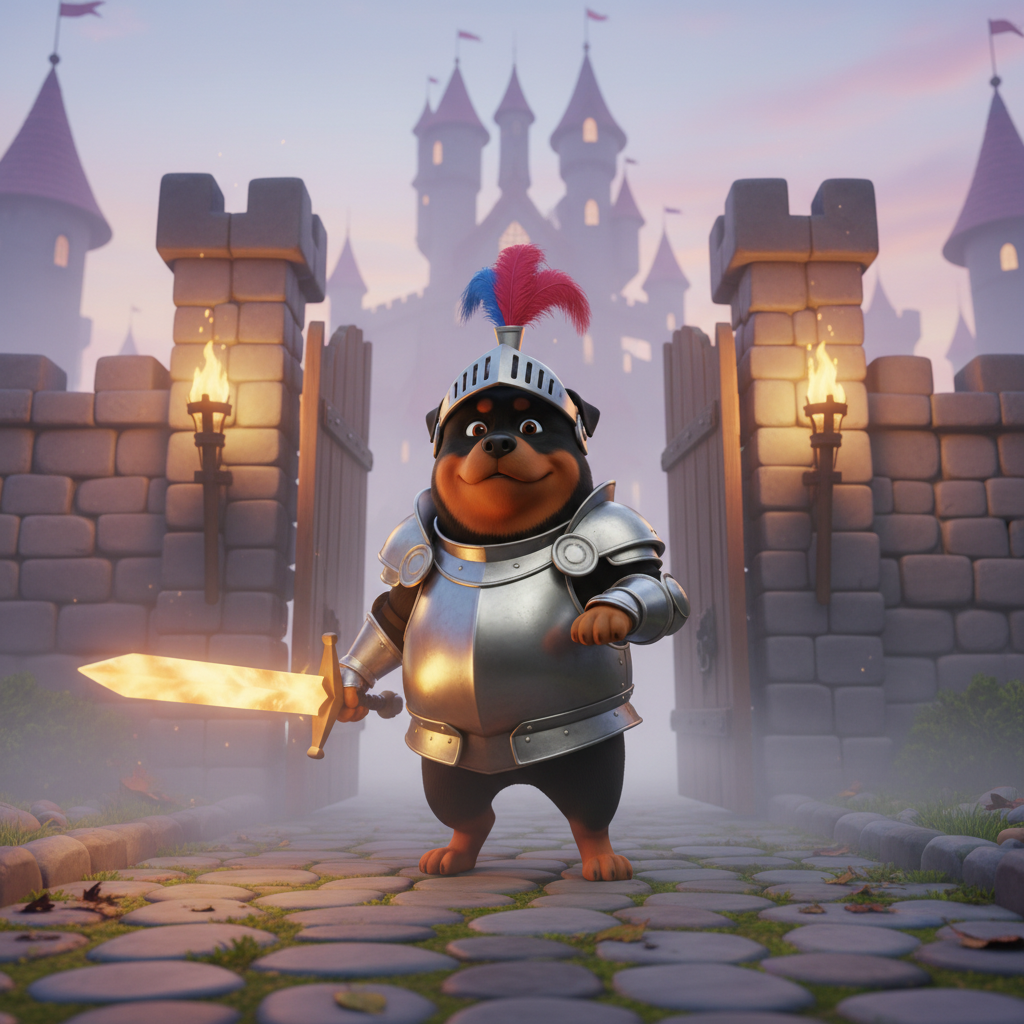 Rottweiler Knight Adventure — Bedtime Story for Kids