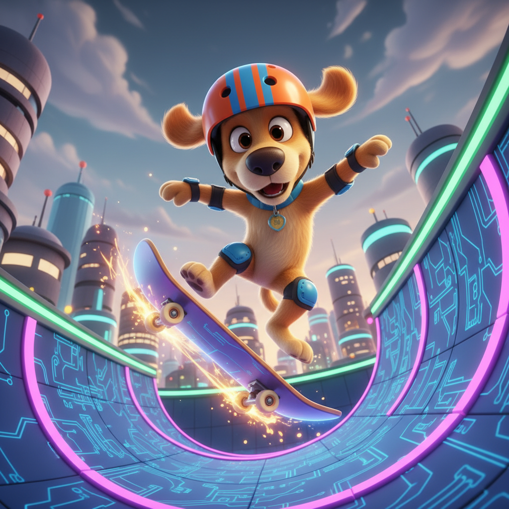 Sparky's Skateboard Heroics — Bedtime Story for Kids