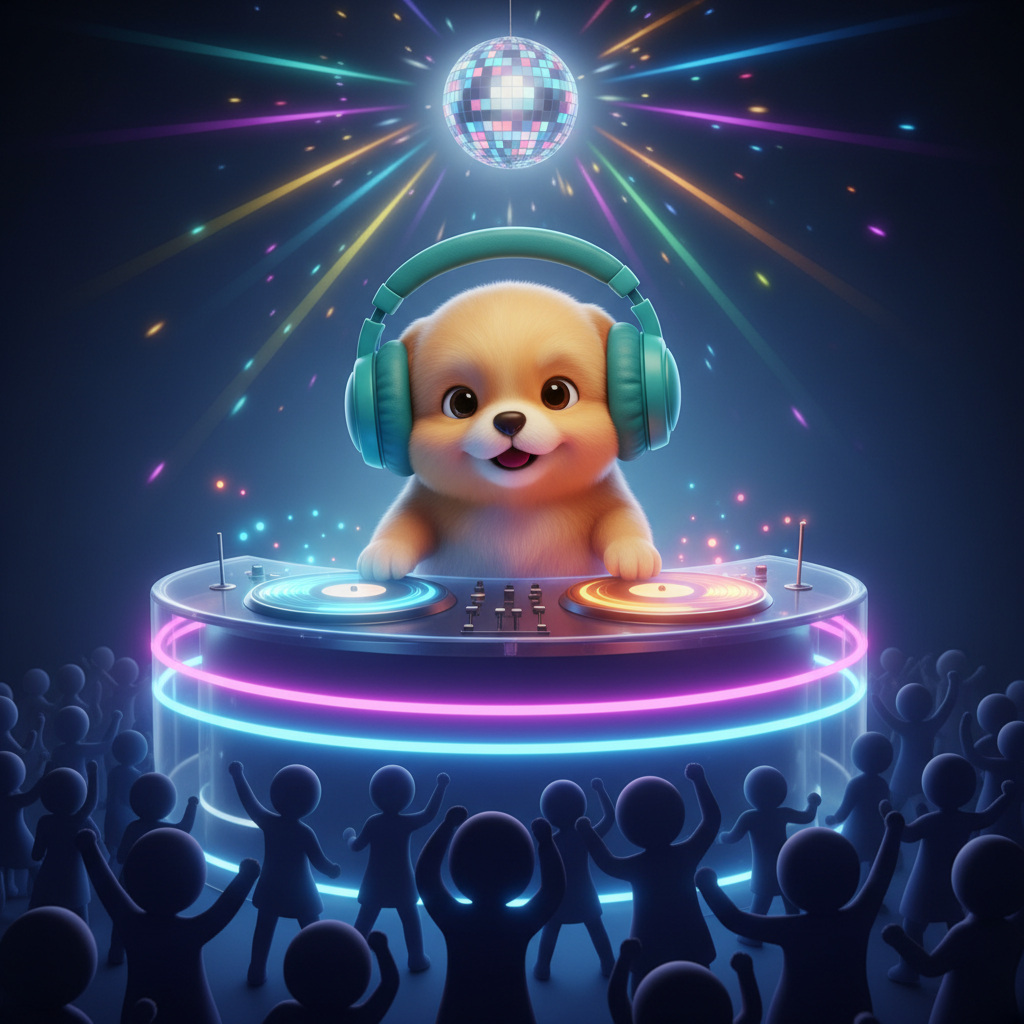 DJ Paws' Party Adventure — Bedtime Story for Kids