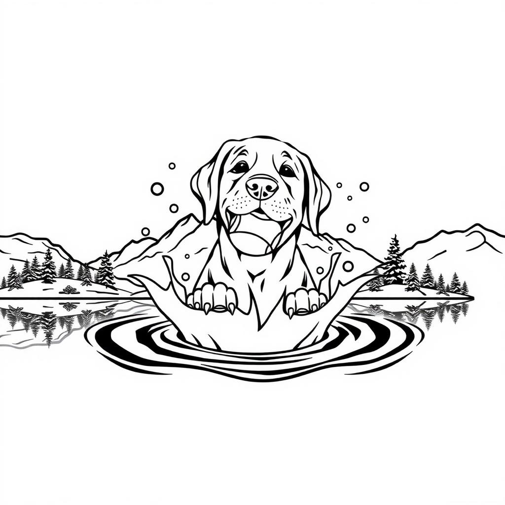 Fun for Kids — Printable Puppy Coloring Page coloring page