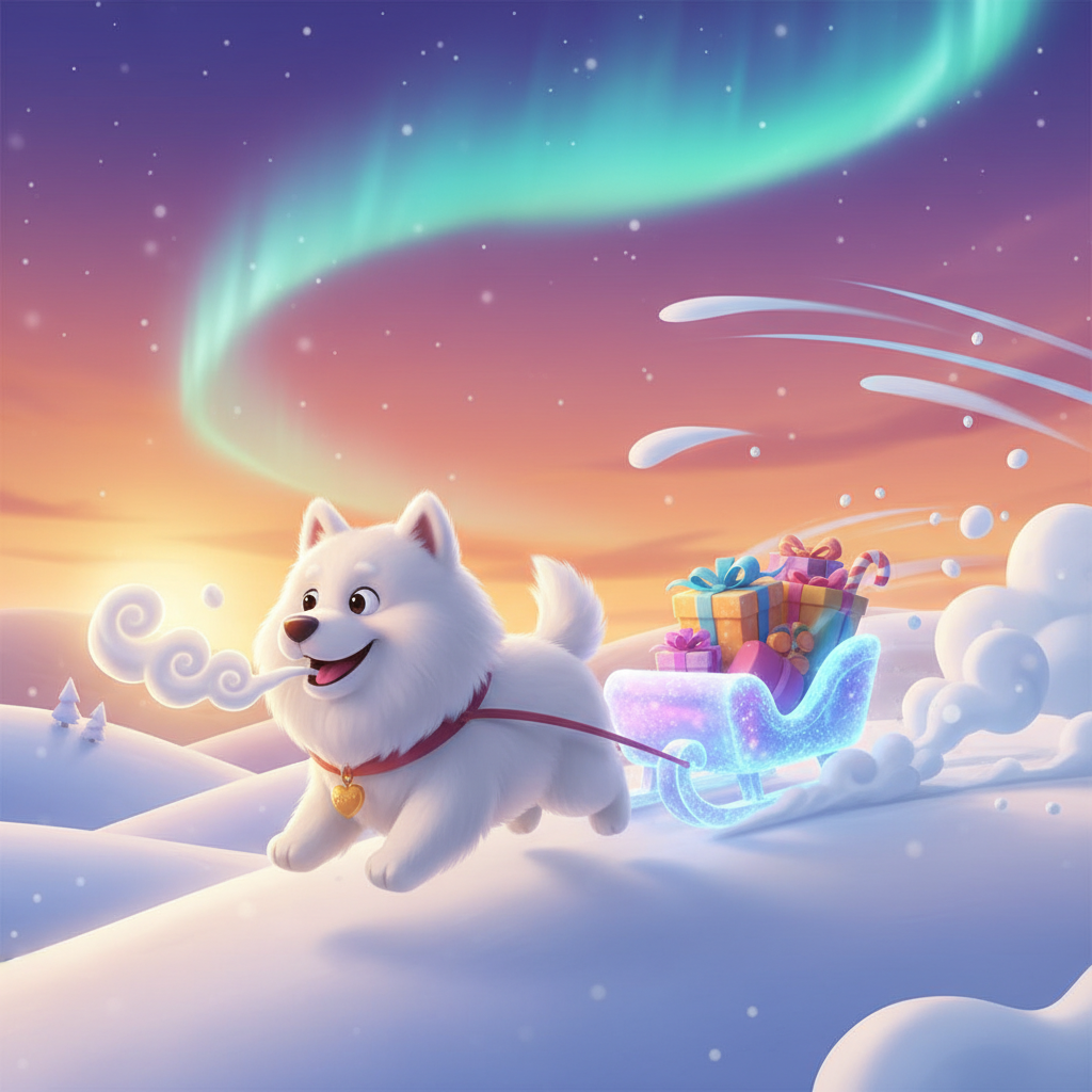 Samoyed Sleigh Adventure — Bedtime Story for Kids
