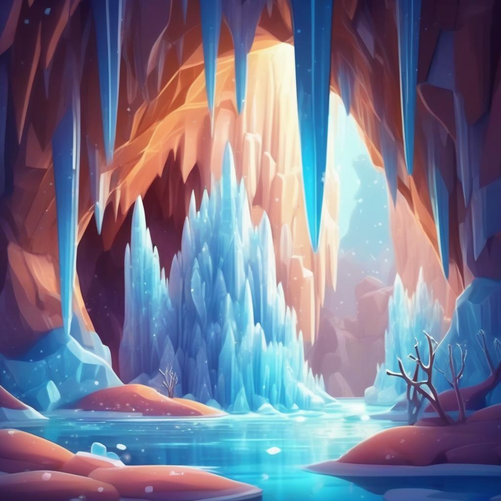 Crystal Cave Coloring Page