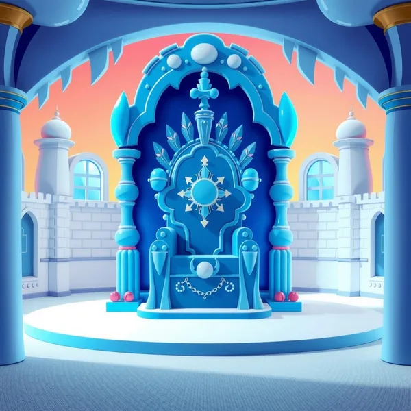 Ice Throne Coloring Page