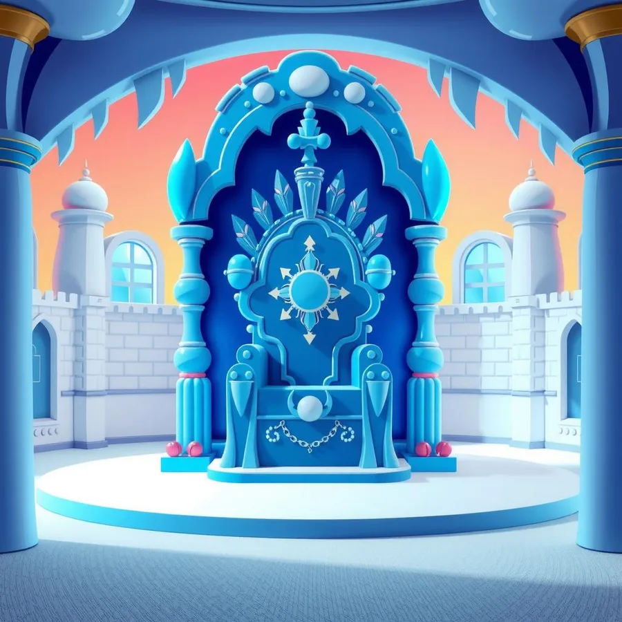 Ice Throne Coloring Page