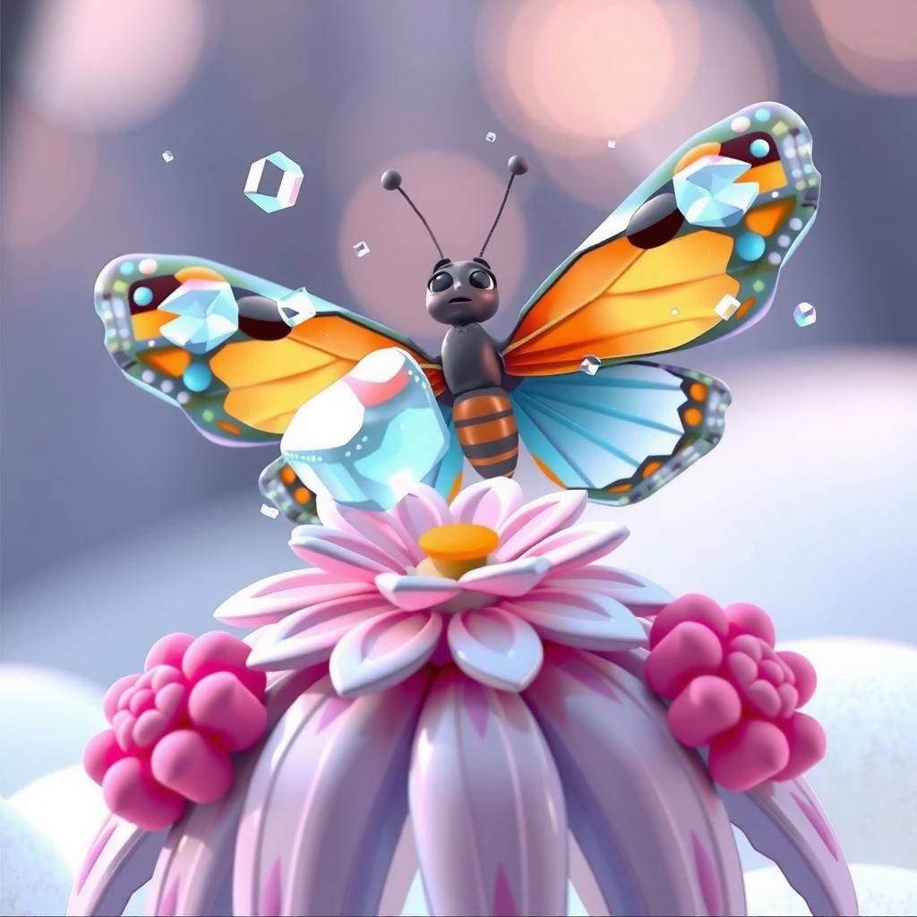 Frost Butterfly Coloring Page