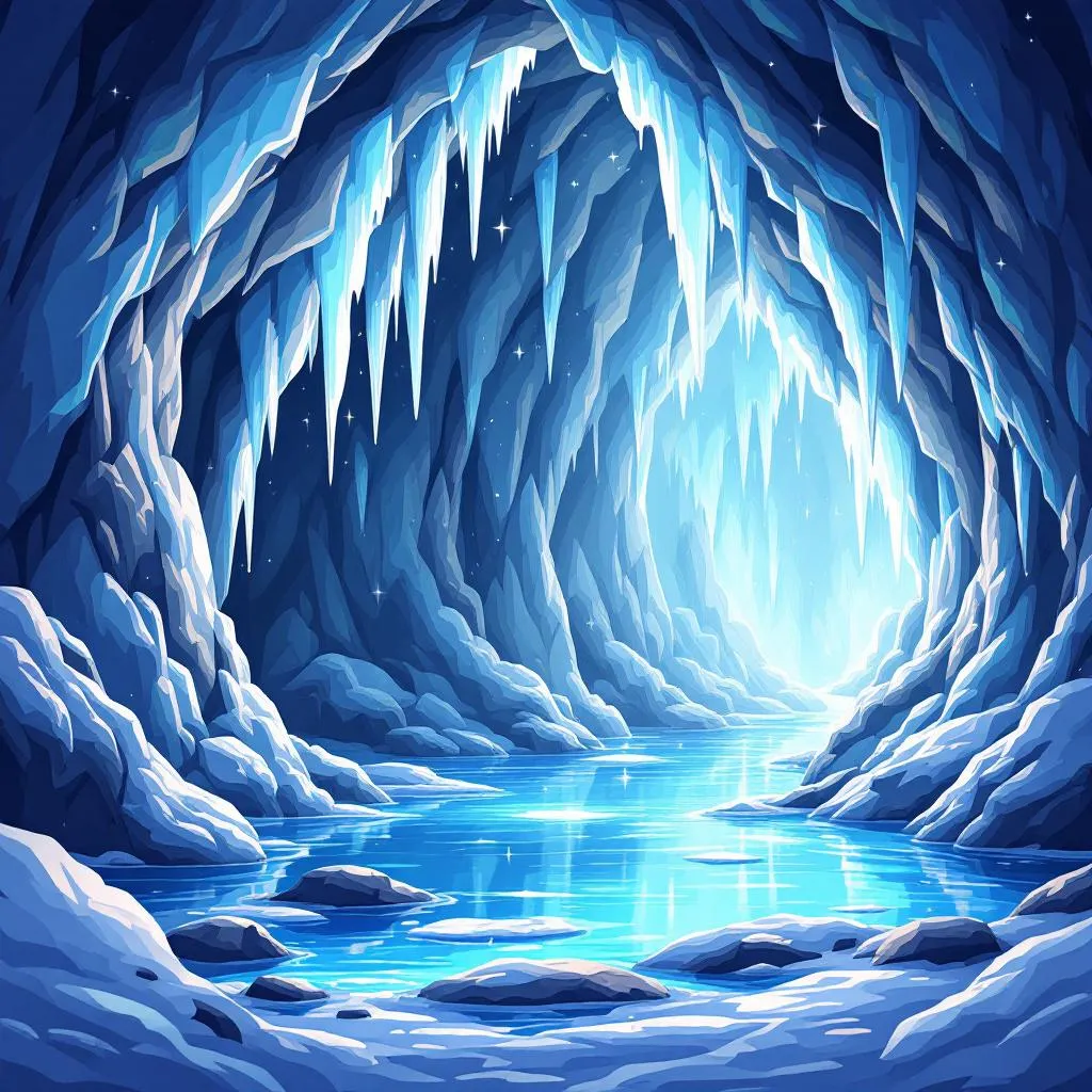 Ice Lanterns Coloring Page