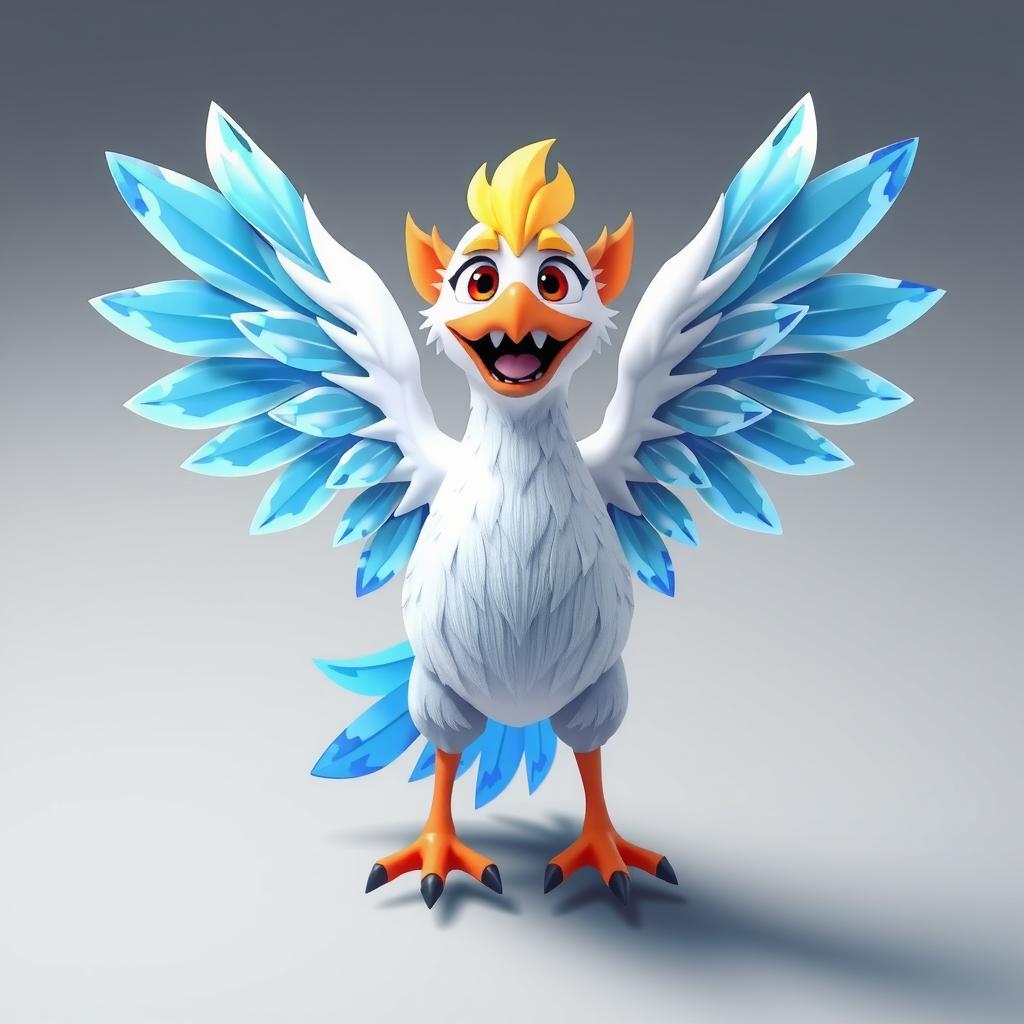 Frost Phoenix Coloring Page