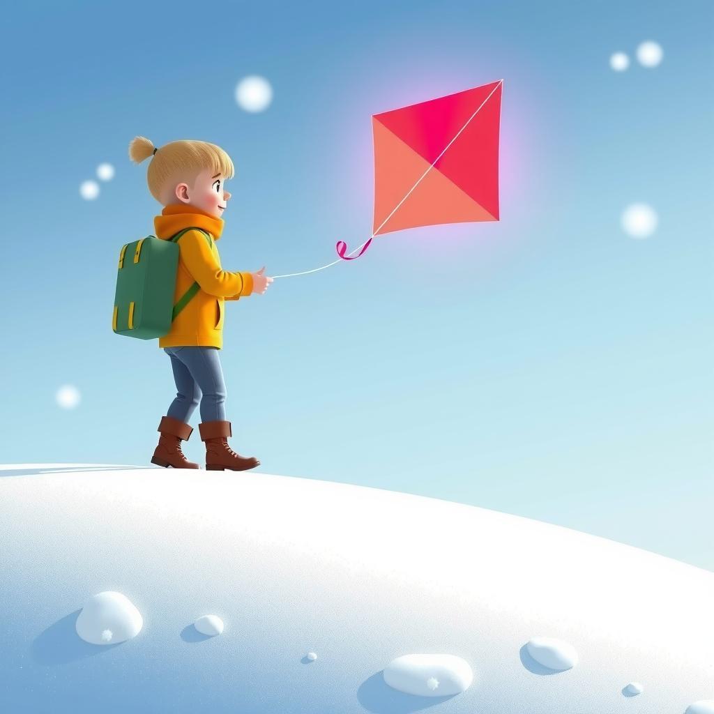 Snow Kite Coloring Page