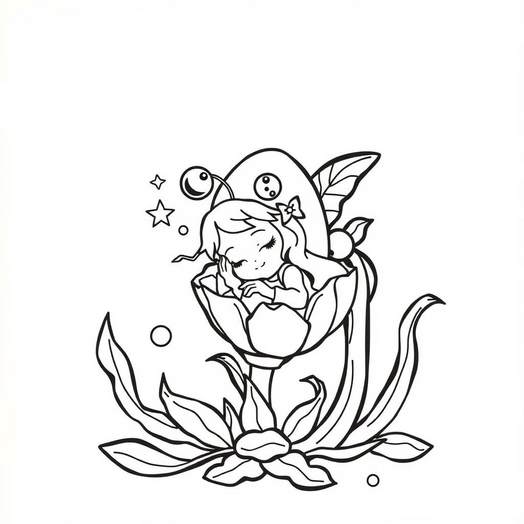 Snowdrop Fairy Coloring Page coloring page