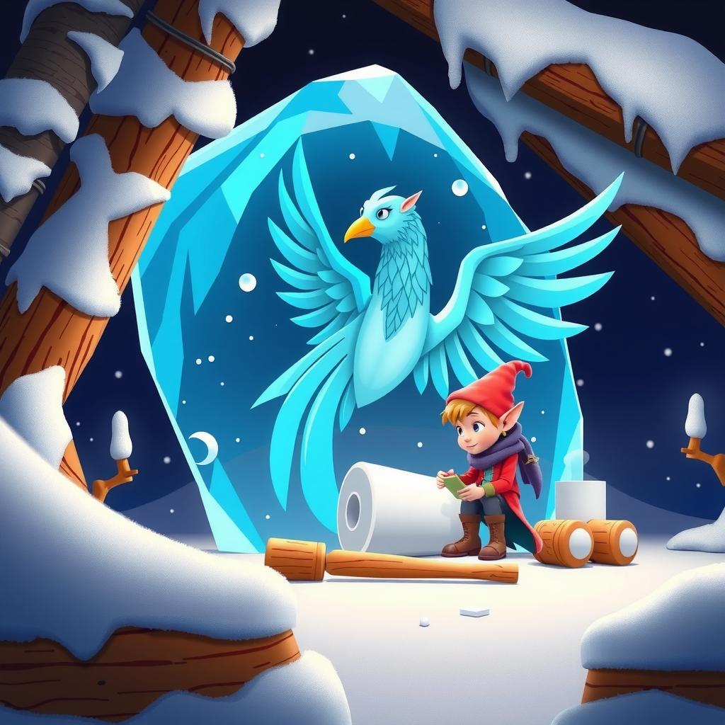 Ice Sculptor Coloring Page