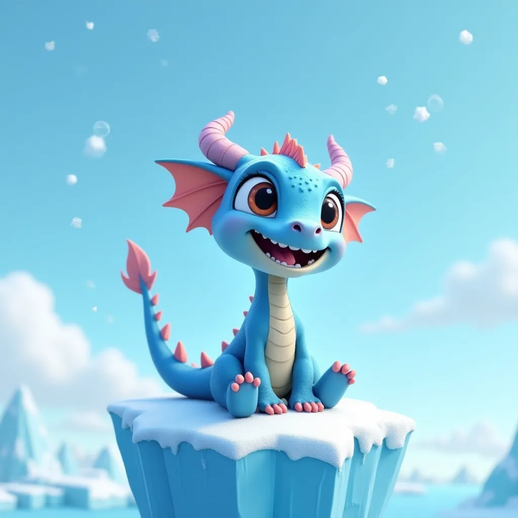 Ice Dragon Coloring Page