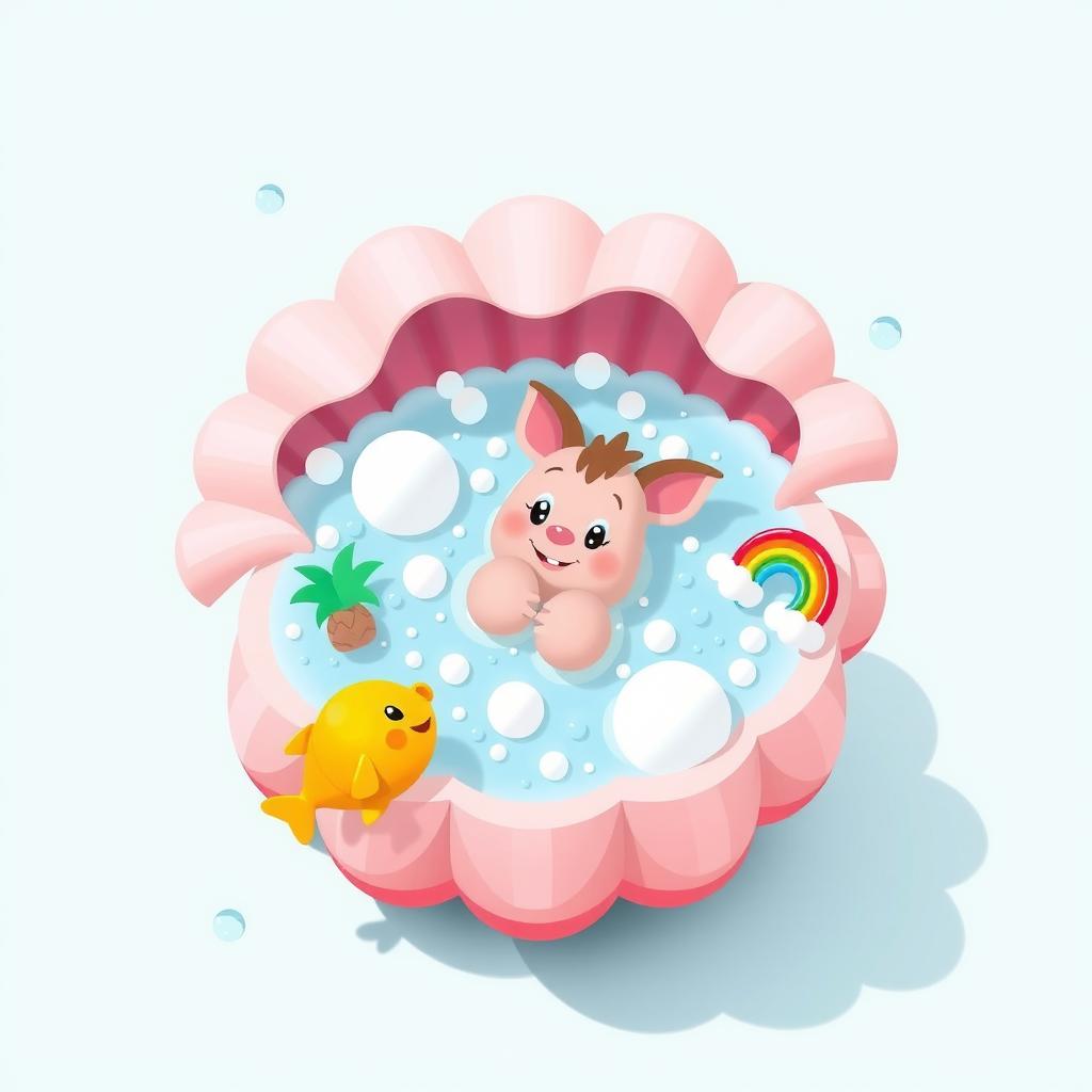 Sparkle Bath Coloring Page