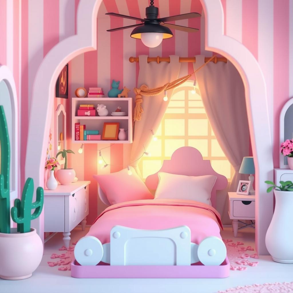 Magical Bedroom Coloring Page