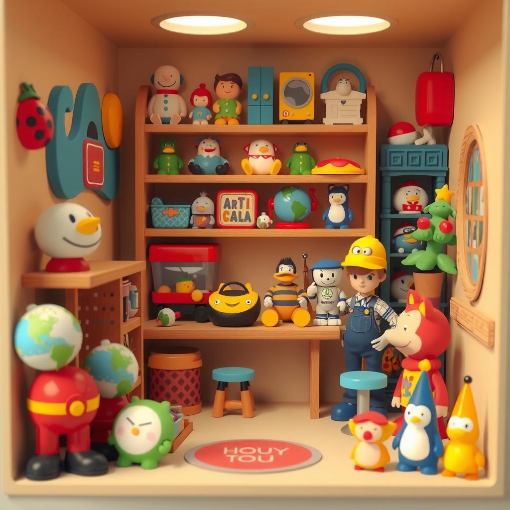 Tiny Toy Shop Coloring Page