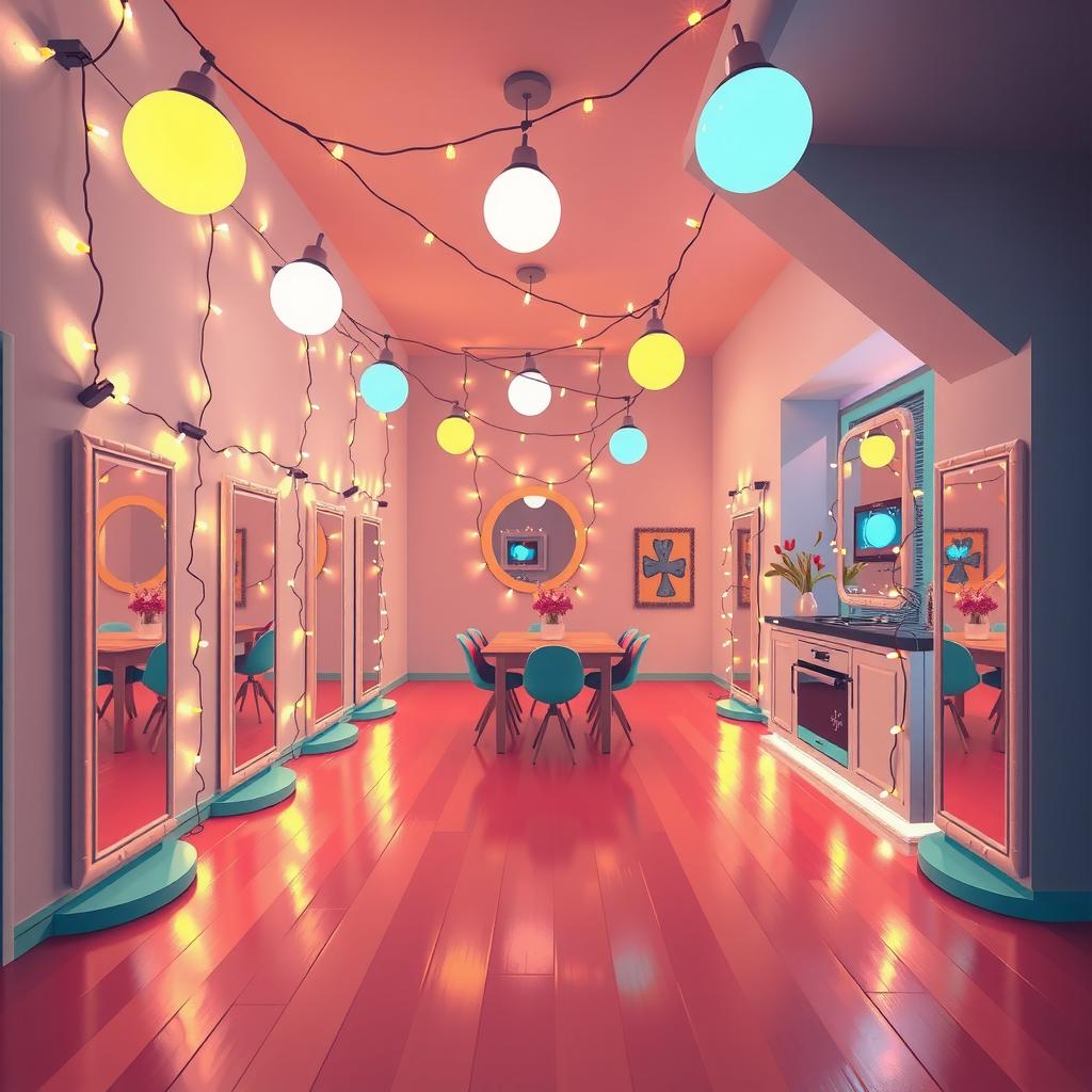 Twinkle Light Loft Coloring Page