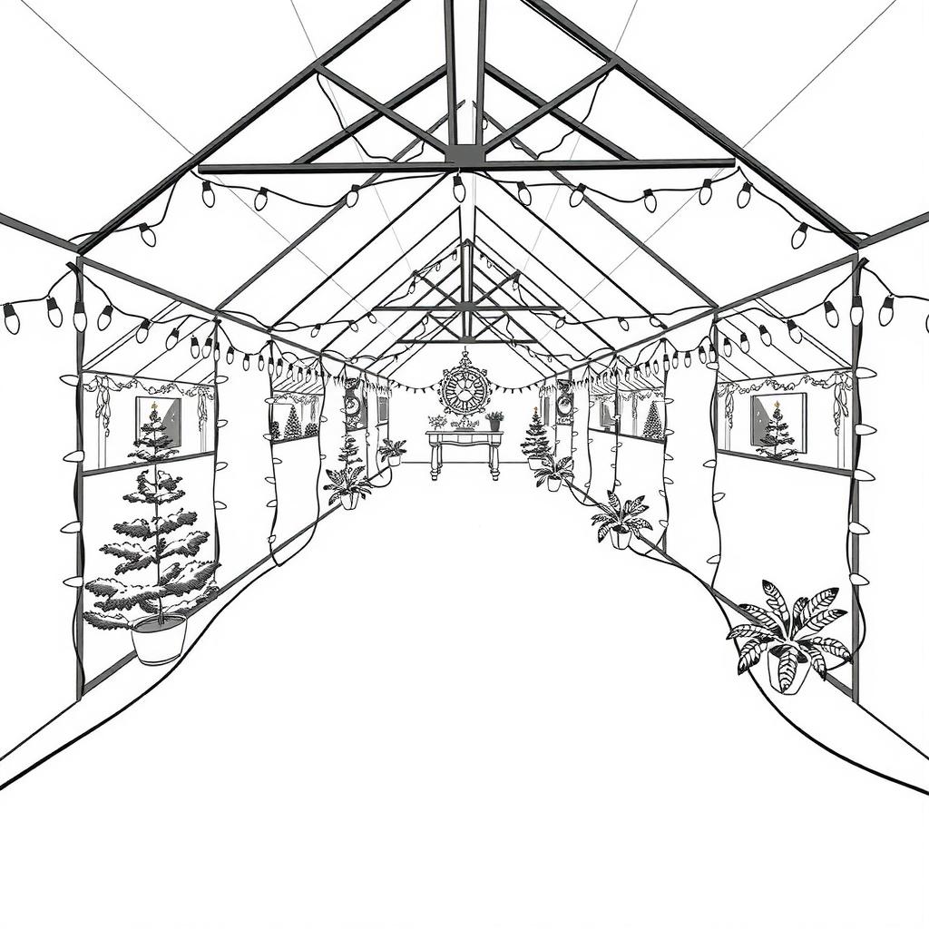 Twinkle Light Loft Coloring Page coloring page
