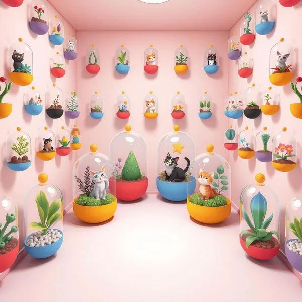 Terrarium Room Coloring Page