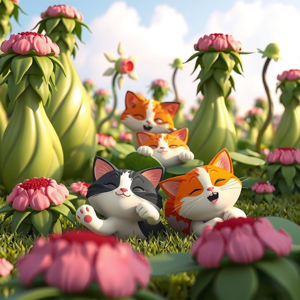 Catnip Garden Coloring Page