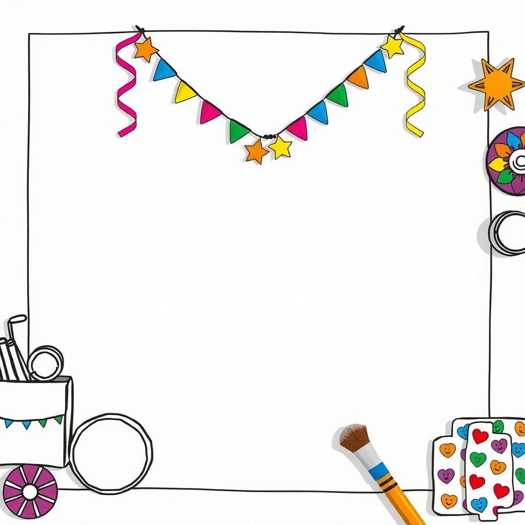 Craft Room Explosion Coloring Page coloring page