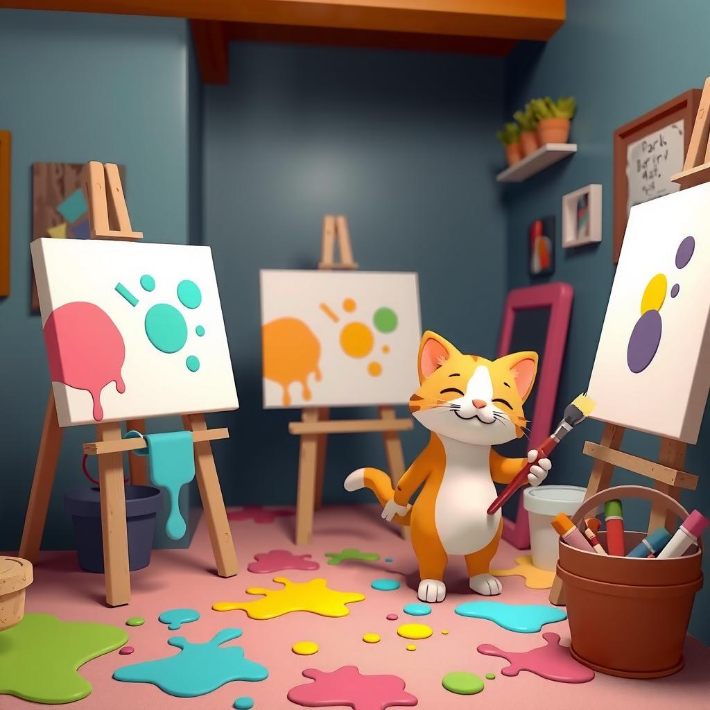 Painting Studio Coloring Page