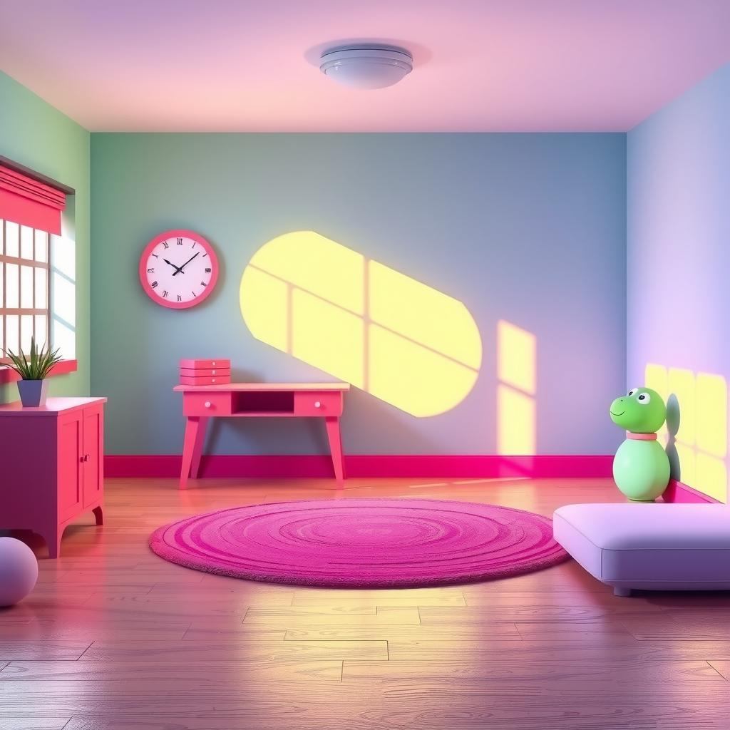 Colour-Change Room Coloring Page