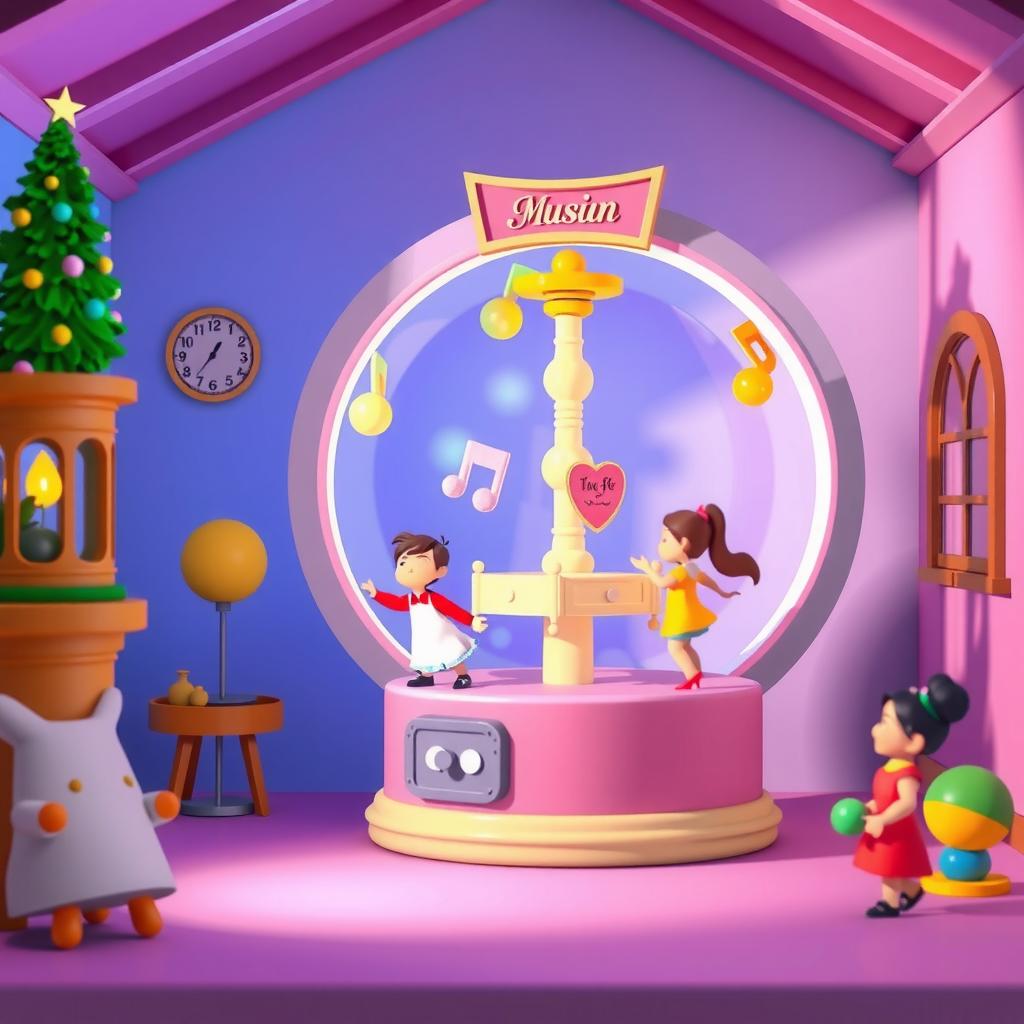 Music Box Room Coloring Page