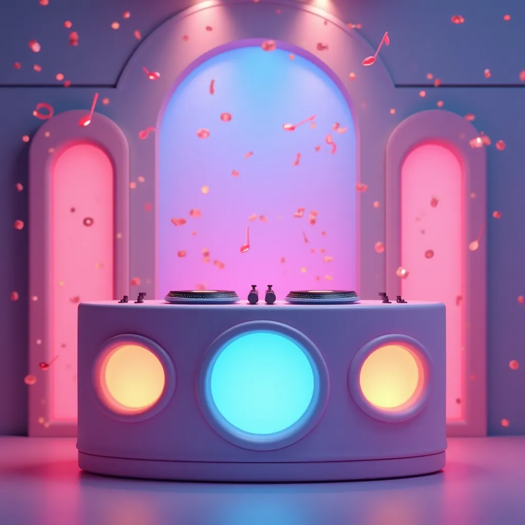 DJ Room Coloring Page