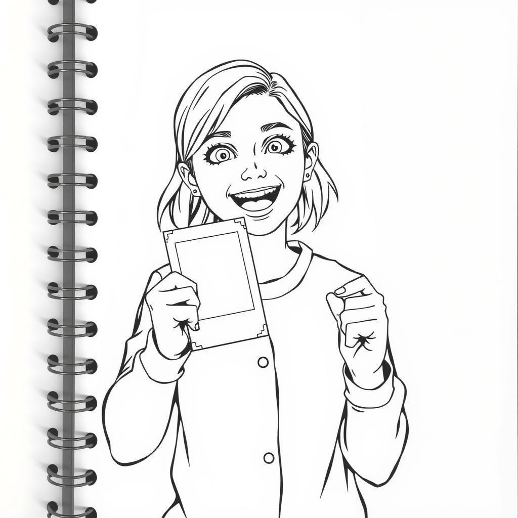 Photo Card Collection Coloring Page coloring page