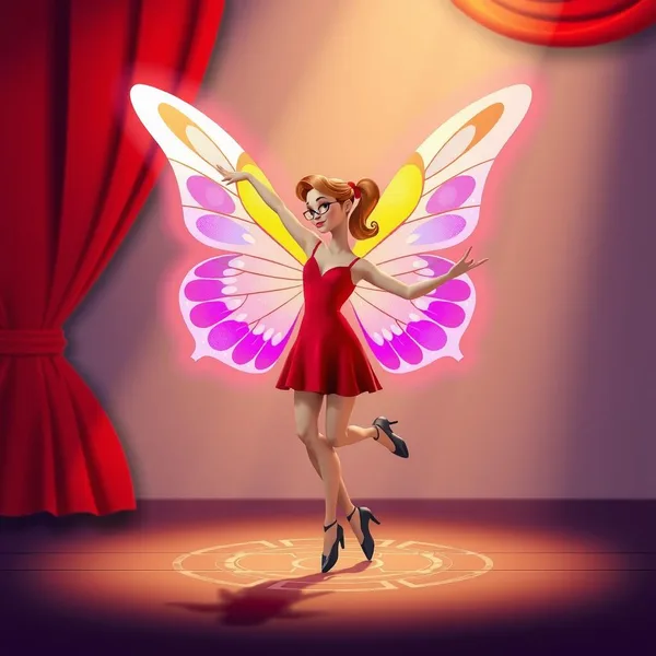 Holographic Wings Coloring Page