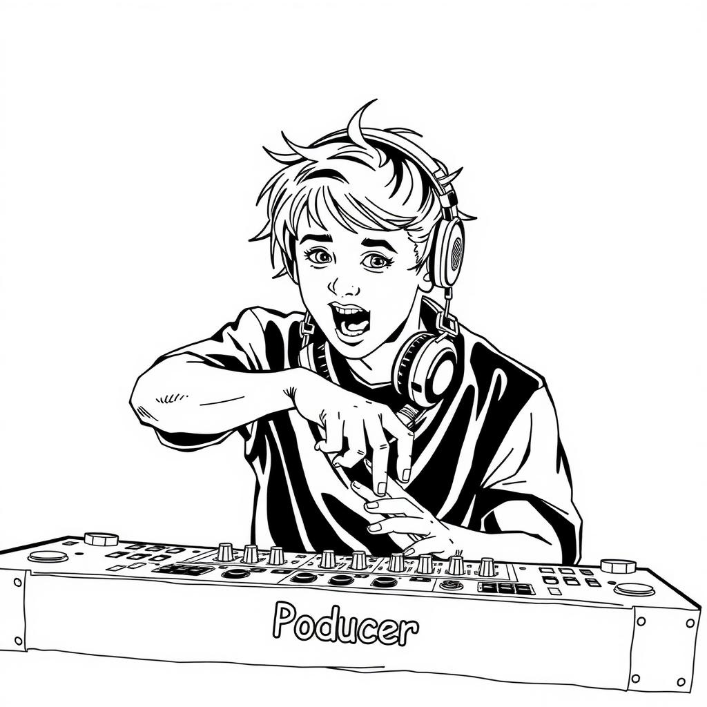 Beat Machine Coloring Page coloring page