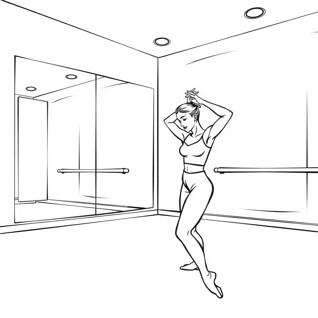 Idol Training Room Coloring Page coloring page