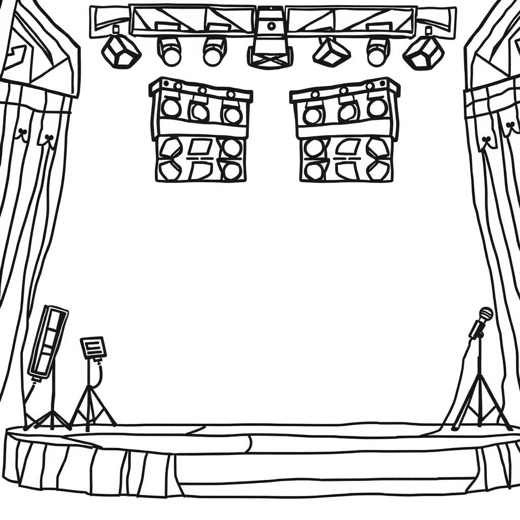 Comeback Stage Coloring Page coloring page